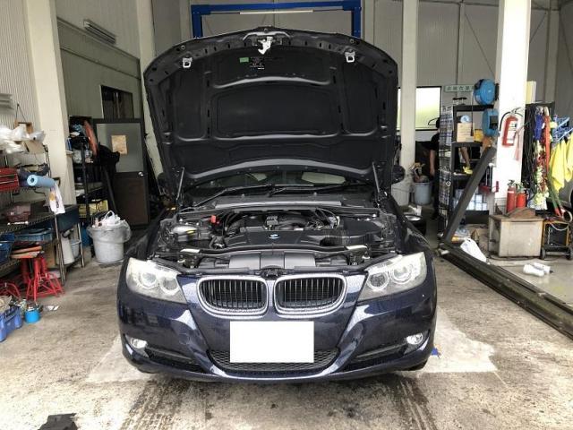 BMW3シリーズ　エアコンガスクリーニング　滋賀・湖北・米原・彦根・長浜