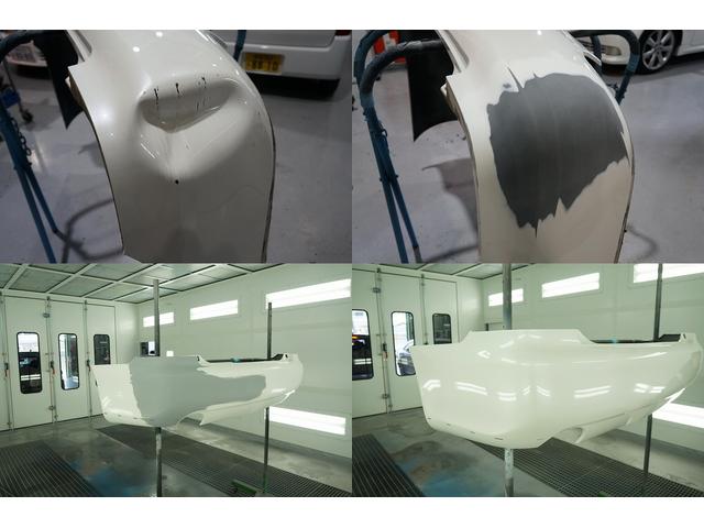 へこんだバンパーも素材から復元します。