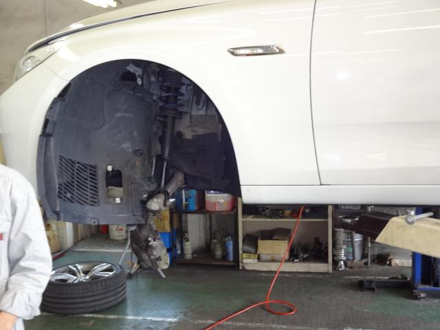 BMW　ロアアーム交換！福山でクルマ整備修理、車検、板金、持込み取付けは年中無休の福山自動車サービス