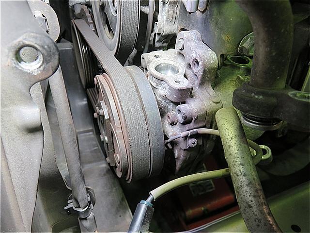 スズキ ワゴンR MH23S エアコン コンプレッサー交換 リビルト品 スズキ ワゴンR MH23S エアコン コンプレッサー交換 リビルト品