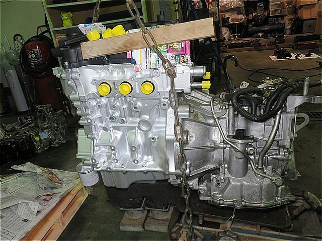 ダイハツ　タント　L375S　エンジン（リビルト品）交換　呉市の第一自動車へ