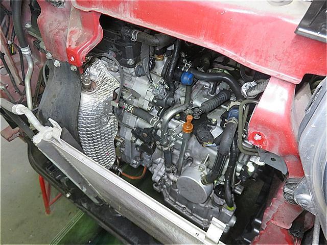 スズキ ハスラー MR41S　クーラーコンデンサ冷却ファンモータ（ラジエーター冷却ファン兼用）交換　呉市の第一自動車へ