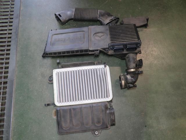 マツダ デミオ DE5FS エンジン警告灯 ノック・センサー交換　呉市の第一自動車へ