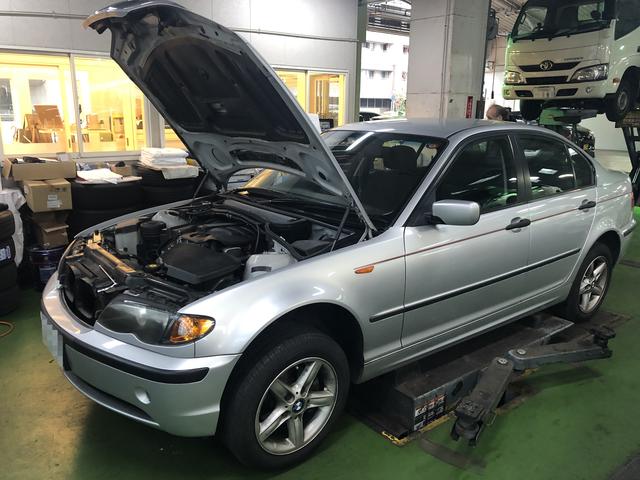 BMW 318i エンジンオイル　交換　輸入車　福岡県、北九州市、小倉北区、小倉南区、門司区、若松区、八幡西区、八幡東区、戸畑区・中間市・直方市・水巻町・遠賀町・山口県、下関市、他地域お客様も大歓迎です！