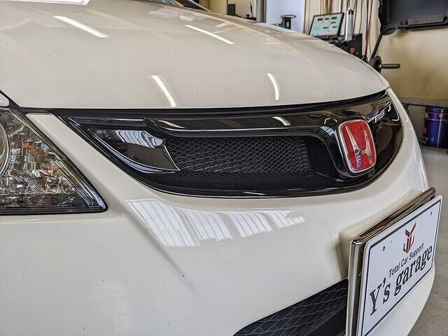 FD2 シビック 無限 フロントスポイラー グリル 取り付け ~福岡 FD2 シビック 無限 フロントスポイラー グリル 取り付け ~福岡