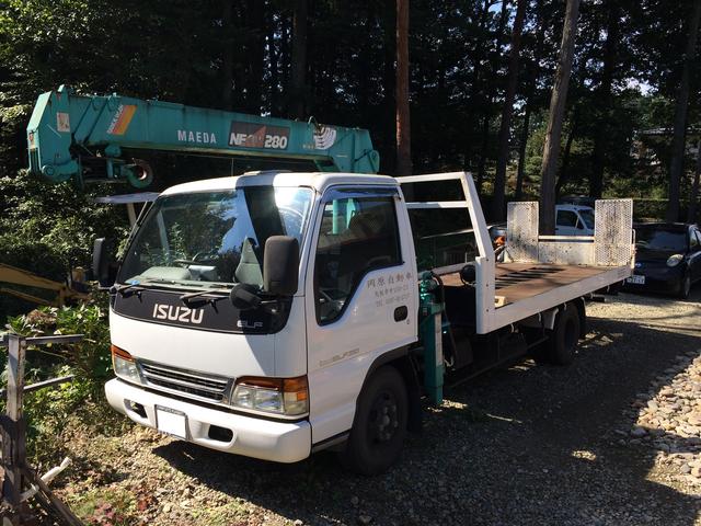 積載車完備しております。納車引取りはもちろん万が一の事故引き上げにも対応致します。