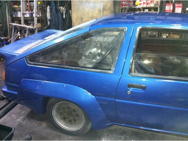 AE86カローラレビン N2仕様　鈑金塗装（走行会の準備）