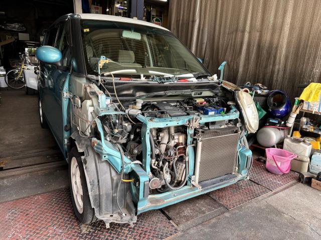 MRワゴンクリア剥がれ修理