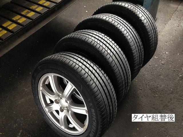 島田市の方より、スバル　レガシーの持込みタイヤ組替のご依頼を頂きました。