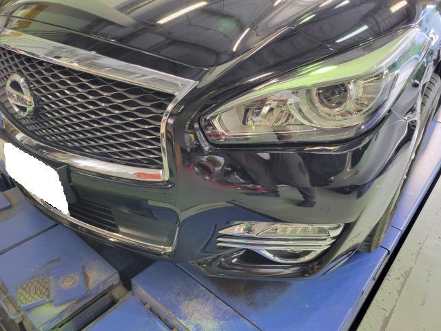 日産　フーガ　キズ・へこみ直し　ホイール　フロントバンパー　フロントフェンダー