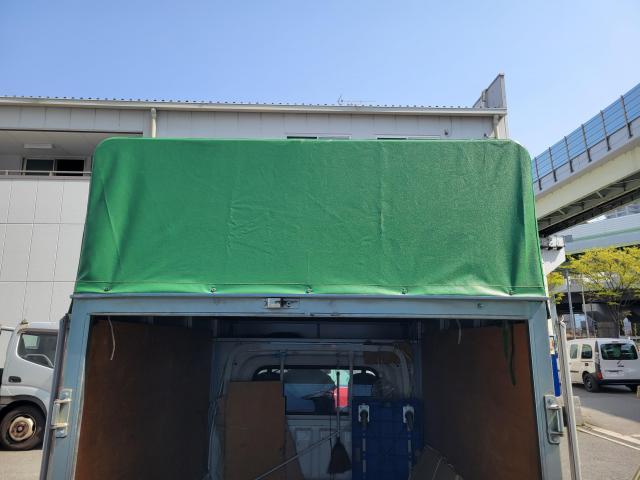 ダイハツ　ハイゼットトラック　板金・外装補修　幌車