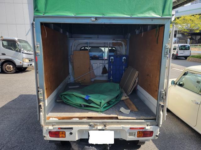ダイハツ　ハイゼットトラック　板金・外装補修　幌車