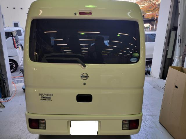 日産　クリッパーバン　板金・外装補修 バックドア ハッチバック　ヘコミ修理 大阪 東大阪 八尾 交野 門真 修理 鈑金 板金 塗装 ミガキ 磨き 早い 代車完備
