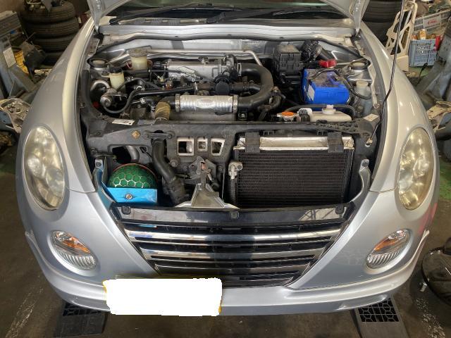 平成21年　ダイハツ　コペン　Ｌ880K レンタカー　12ヶ月点検　オイル　バッテリー　ブレーキパッド交換