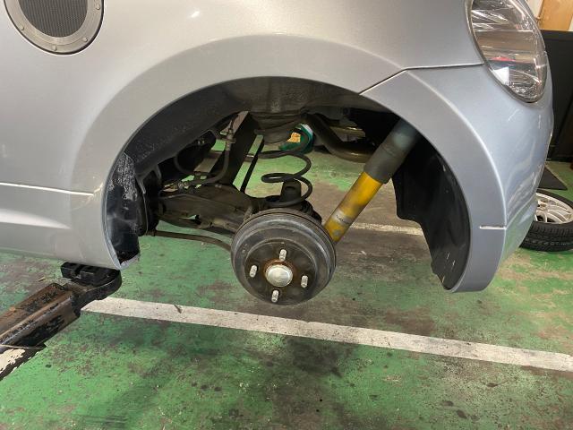 平成21年　ダイハツ　コペン　Ｌ880K レンタカー　12ヶ月点検　オイル　バッテリー　ブレーキパッド交換