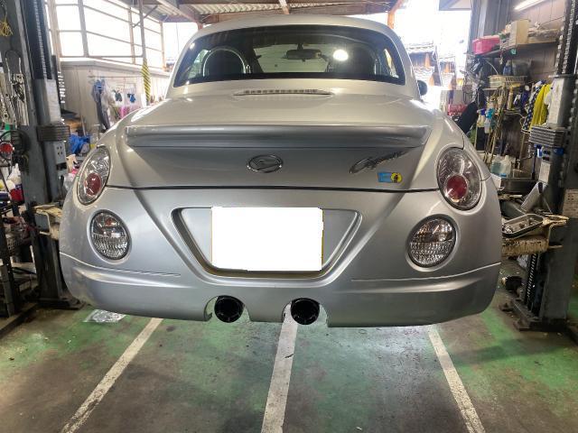 平成21年　ダイハツ　コペン　Ｌ880K レンタカー　12ヶ月点検　オイル　バッテリー　ブレーキパッド交換