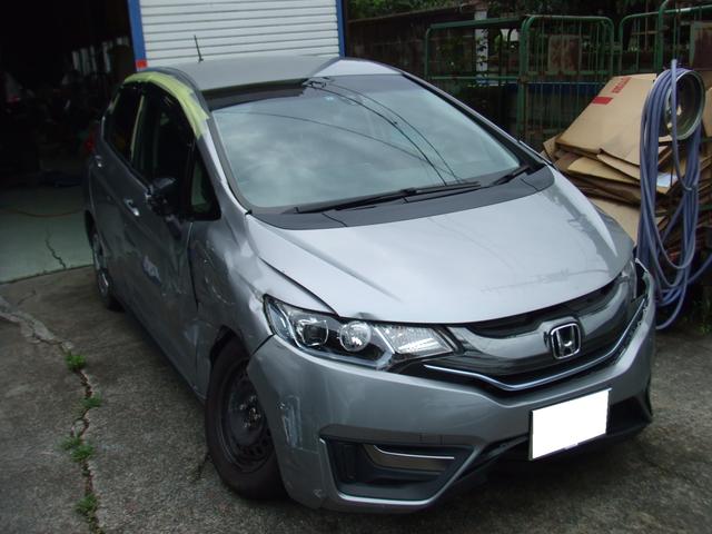 ホンダ フィットハイブリッド 鈑金 塗装 事故修理 キズヘコミ 千葉県市原市より グーネットピット