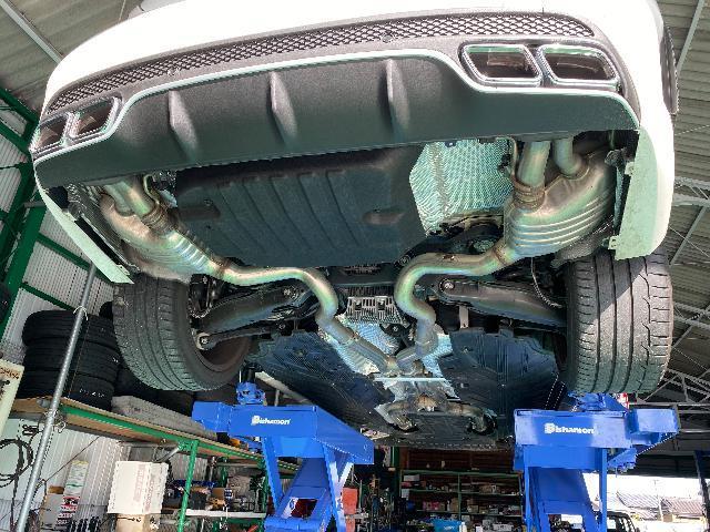 Goopitより 養老町　メルセデスベンツ　C63(AMG) 持ち込みマフラーのお取り付けをいたしました。