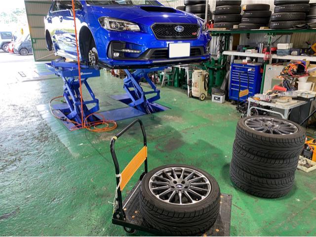 Goopitより　三重県　桑名市　多度町　SUBARU レヴォーグのお客様より持ち込みホイール・タイヤ　組み付けバランス調整　をさせて頂きました。