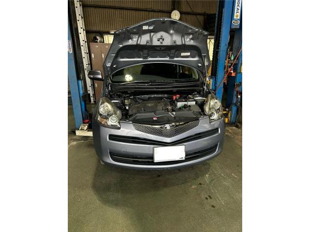 トヨタ　ラクティス　ていねいな車検　明朗会計車検　選べる車検　作業指示書お渡しします　京都　西京区　桂