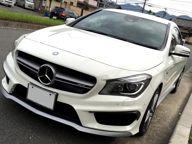 メルセデスベンツ CLA W117 AMG 側面 線キズ 修理 ペイント【京田辺市】