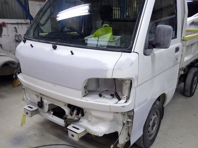 ダイハツ ハイゼット ダンプ 全塗装 修理 ペイント【京田辺市】