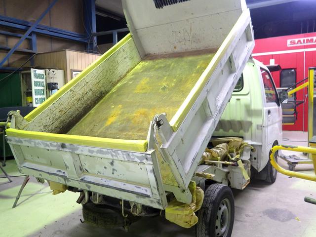 ダイハツ ハイゼット ダンプ 全塗装 修理 ペイント【京田辺市】