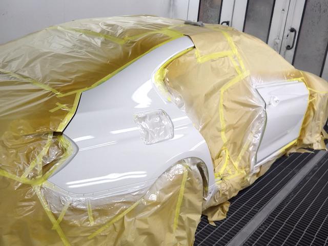BMW F06 6シリーズ グランクーペ リアドア 鈑金 塗装 ペイント 修理 キズ ヘコミ 【京田辺市】