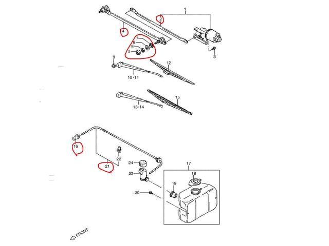 JA11ワイパーリンク 新品送料無料 JA51JB31JB32 JA2238274-78000