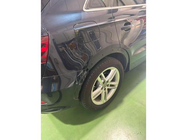 アウディ　Ｑ３　ダンパー交換　アーチモール取付　車検 車検整備・鈑金塗装、新車・中古車販売もお任せ下さい！品川区・目黒区・港区・大田区・世田谷区・渋谷区・川崎市・武蔵小杉・江東区・豊洲、他地域のお客様も大歓迎です！！