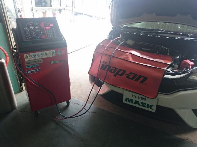 ホンダ フィット ハイブリッド エアコン  エアコンシステム施工  豊田市のお客様