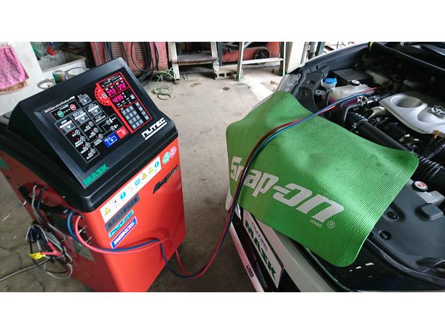 トヨタ　ハリアー　エアコン　　エアコンシステム施工