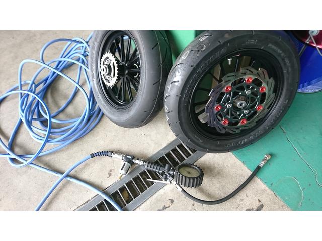 バイクに　セラミックスエアーグー施工