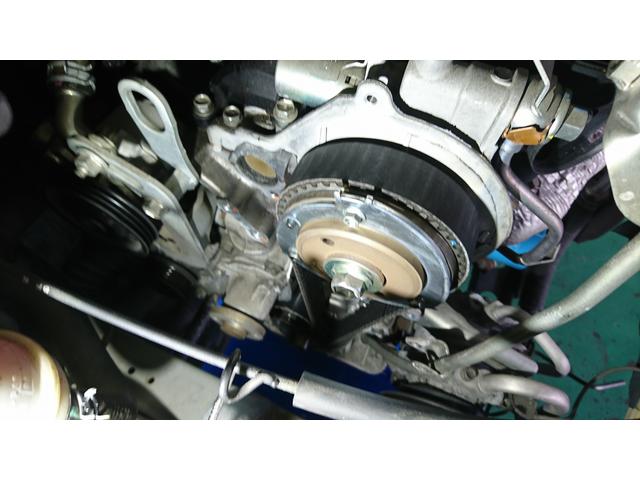 ダイハツ　ミラジーノ　ウォーターポンプ交換　　タイミングベルト交換