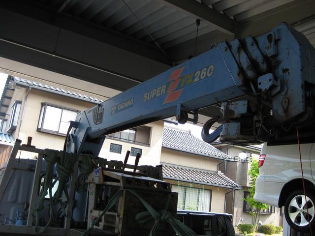 京丹後市　日野　レンジャー　クレーン　ユニック修理　