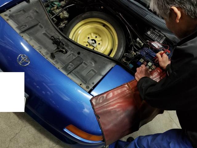 MR2　車検　電動ファン　トラブル　点検中　不具合　藤沢市　故障
