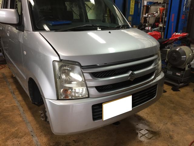 京都府 城陽市 スズキ ワゴンr 車検及びブーツ交換 ヘッドライトスチーマー タイヤ交換等 グーネットピット