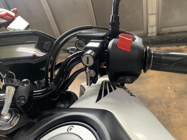 京都府　京田辺市　ホンダ　〔グロム〕　ハンドルバー交換
