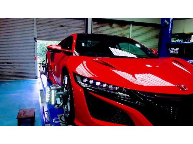 ホンダ　NSX　ハイブリッド　　アライメント測定、調整