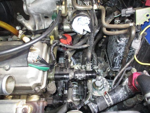 スズキ　ワゴンＲ　オーバーヒート？　サーモスタット交換
