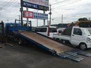 積載車完備しております。引き取り納車はもちろん万が一の事故引き上げにも大活躍！