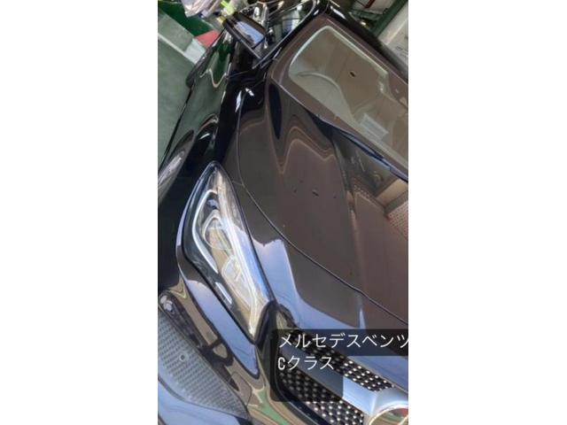 メルセデスベンツ　Cクラス　板金　傷　凹み　補修　塗装　ペイント【修理　点検　車検　取り付け　新車　井上カーサービス】生駒郡　安堵町　磯城郡　北葛城郡　生駒市　奈良市　大和郡山市　香芝市