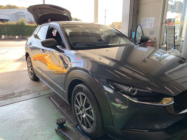 マツダ　CX-30　AWD　ドラレコ前後取付　電源裏取り　つくば市　土浦市