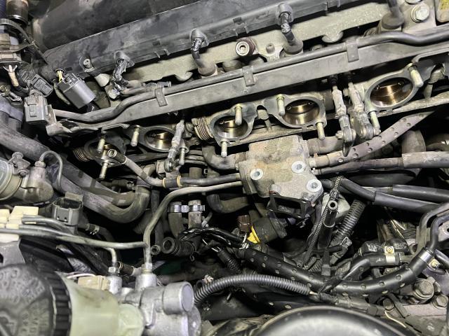 日産　スカイライン　BNR32　　吸排気系修理・整備
インテークマニホールド、スロットル　ガスケット抜け　2次エア修理