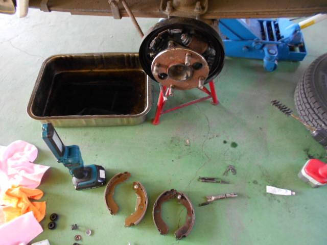 ミニキャブトラック・ブレーキオーバーホール　整備　修理