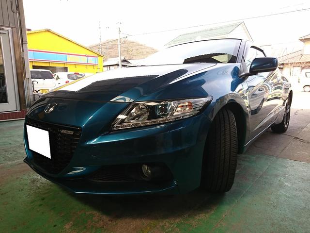 ホンダ CR-Z リヤスポイラー ･ トランクスポイラー エアロ 持込み 取付 塗装　岡山市北区西辛川 ガレージトライ