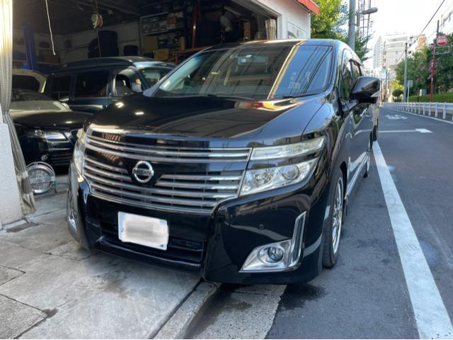 日産　エルグランド雨漏れ修理