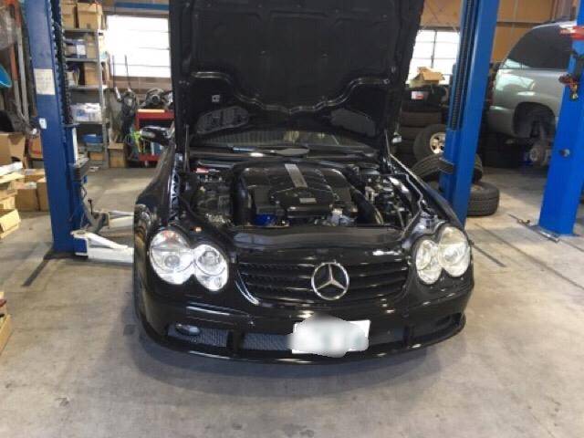 R230 SL500MKB ABCポンプ交換 姫路 輸入車修理 ガレージオシオ トルコン太郎設置店