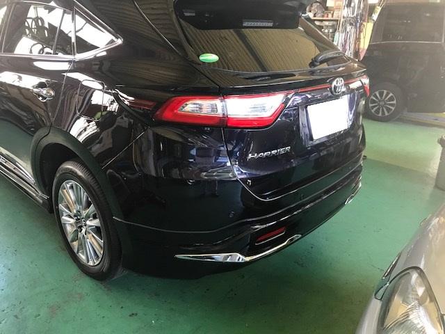 ハリアー コーティング ナビ取付　滋賀　長浜市