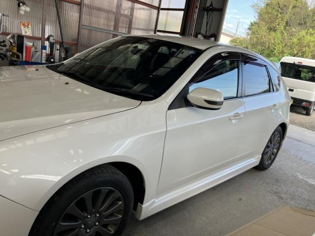 スバル　インプレッサ　保険修理　左フロント・リヤドア　ドア交換キズ・へこみ直し　深谷市板金塗装　